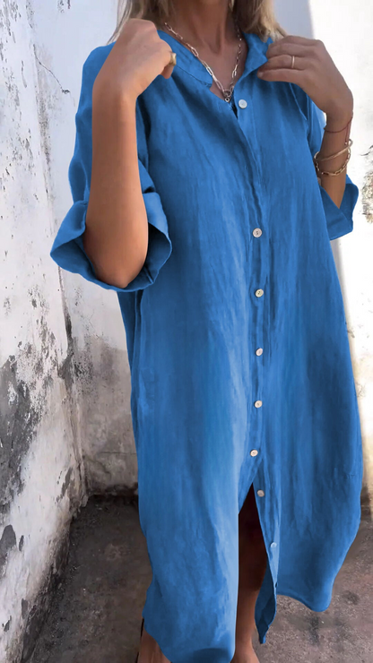 Chic Boho Summer Dress with Buttons | Great for Casual Days