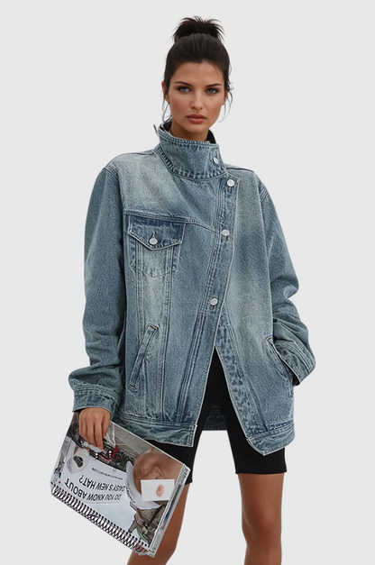 Skylin - Chaqueta vaquera artística para mujer