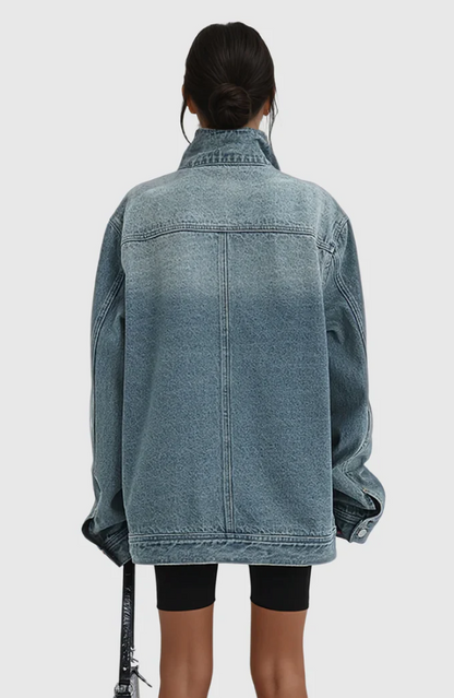Skylin - Chaqueta vaquera artística para mujer