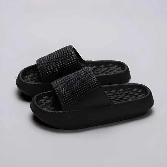 Pantuflas de plataforma Cloud Slide para mujer con acolchado suave | Ideales para el día a día