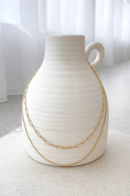 Conjunto de collar de cadena Dani - Oro