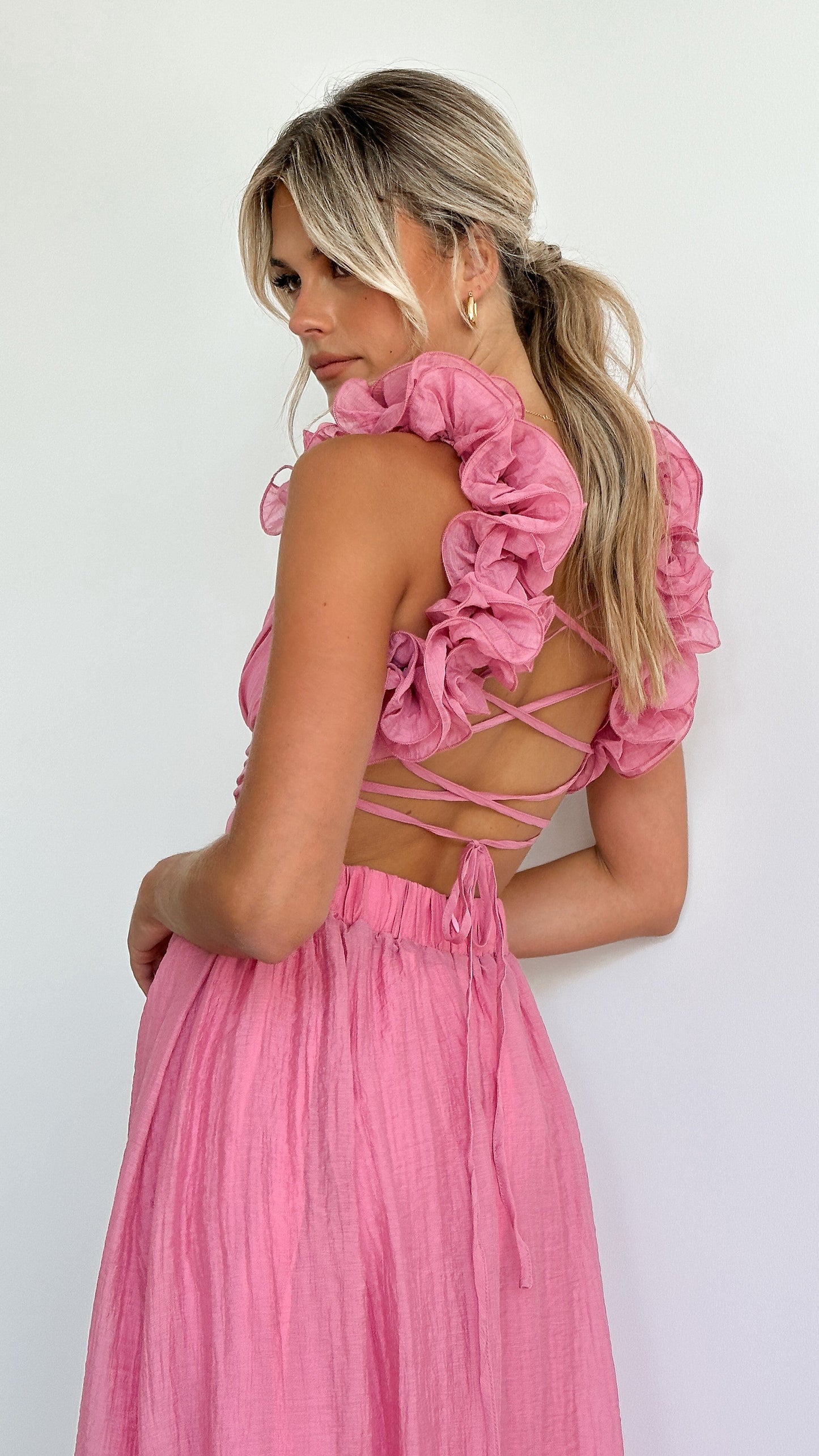 Emely - Elegant Dress With Deep V-Neck