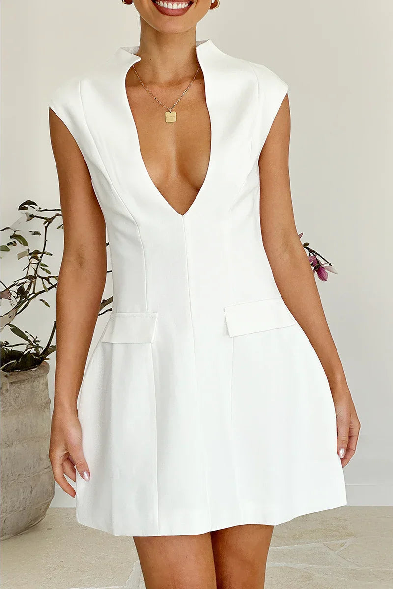 Minivestido Tahiya - Blanco