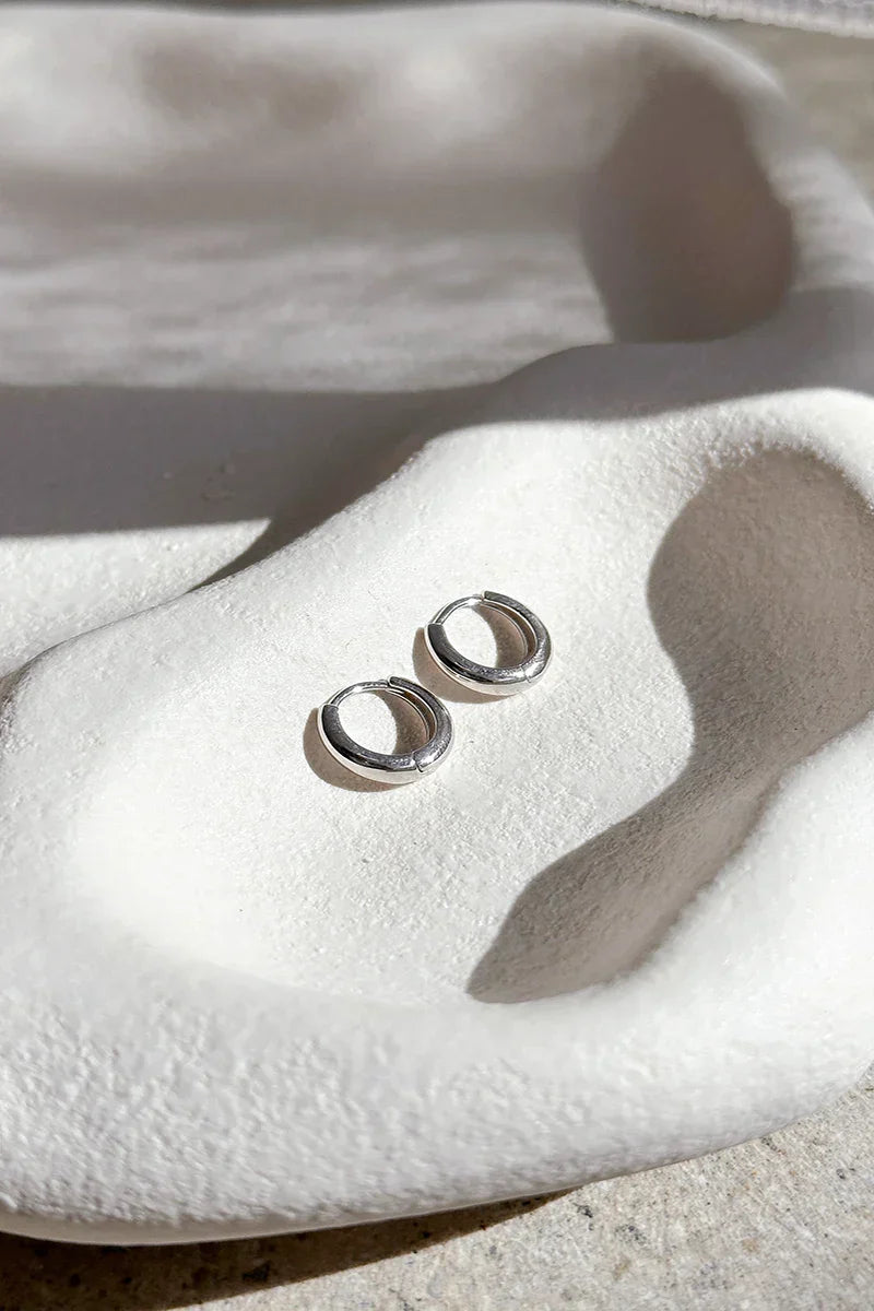 Pendientes de aro Island Glow - Plata de ley