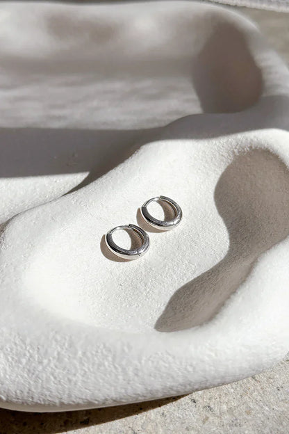 Pendientes de aro Island Glow - Plata de ley