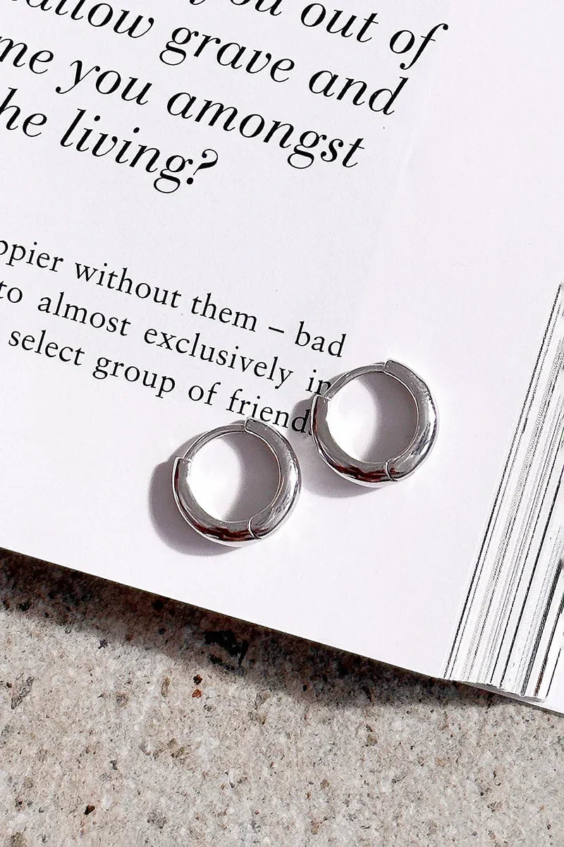 Pendientes de aro Island Glow - Plata de ley