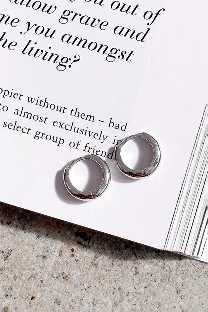 Pendientes de aro Island Glow - Plata de ley