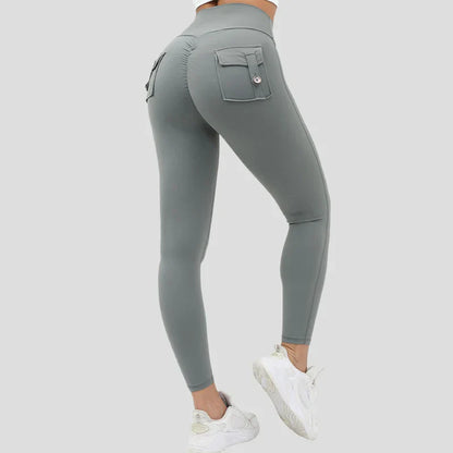 Pockets Yoga Pants High Waist Workout Fitness Running Tights Female Push Up Sports Leggings