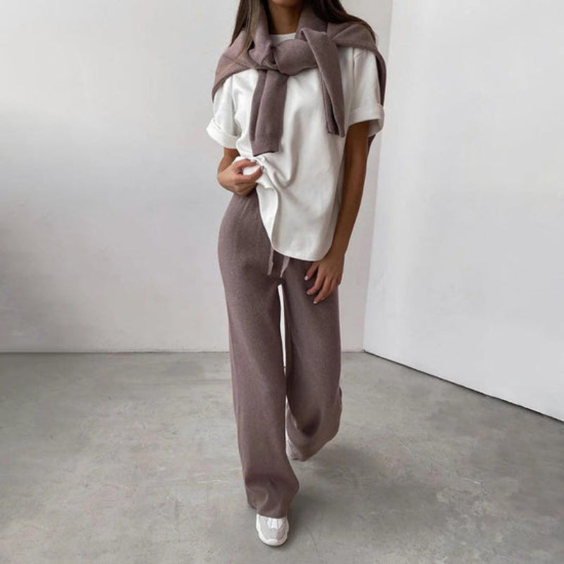 Hallie - Elegante conjunto de suéter informal para mujer | Ideal para el día a día