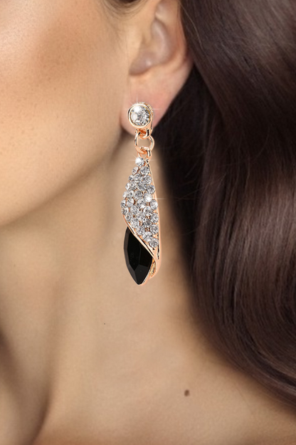 Dangle Earrings with Crystal Accents
