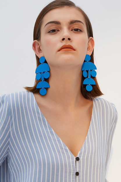 Geometric Acrylic Long Earrings