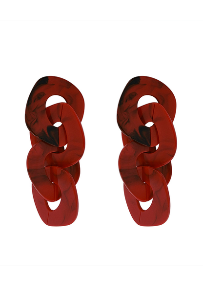 Geometric Acrylic Long Earrings