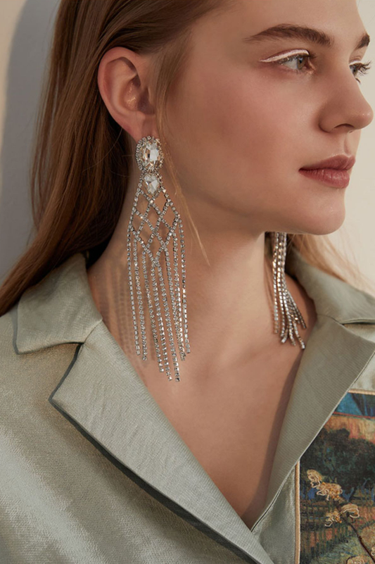 Diamante Drop Earrings