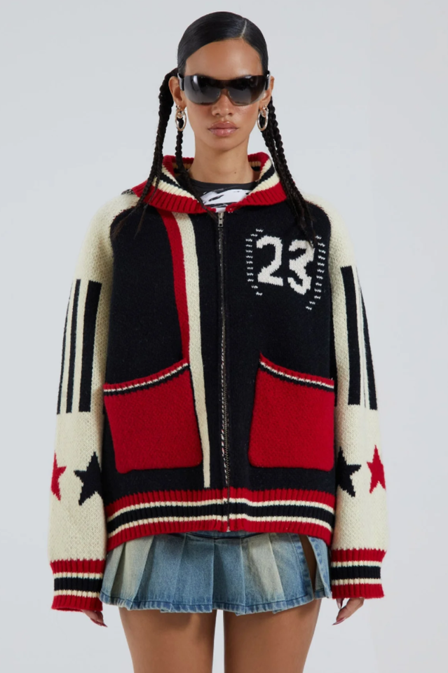 Team 23 Knitted Zip Through