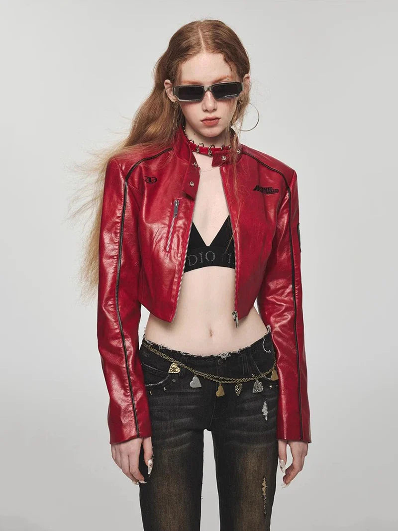 Stylish Bomber Leather Jacket