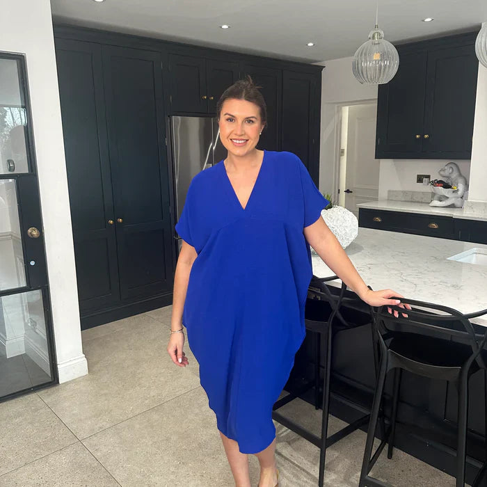 Chic Midi Dress with Cheeky Neckline | Great for Everyday Wear