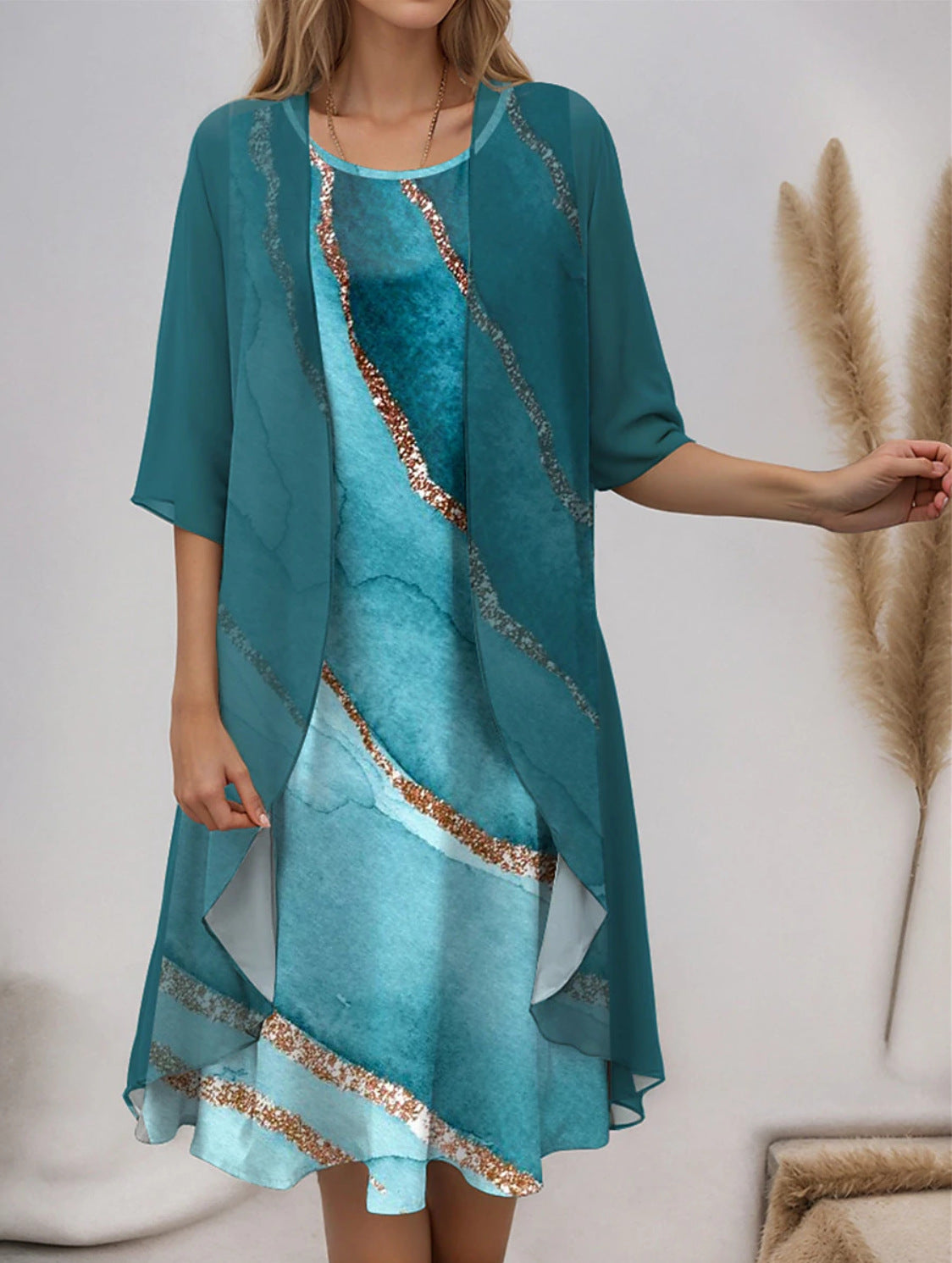 Chic 2-Piece Maxi Dress | Great for Everyday Wear