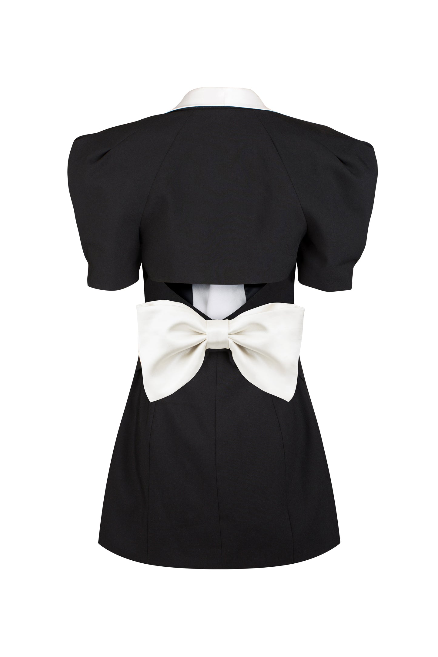 Vestido mini con lazo, espalda descubierta y escote en V de Elsie