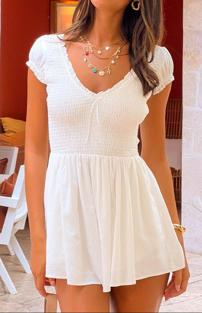Robbia White Playsuit