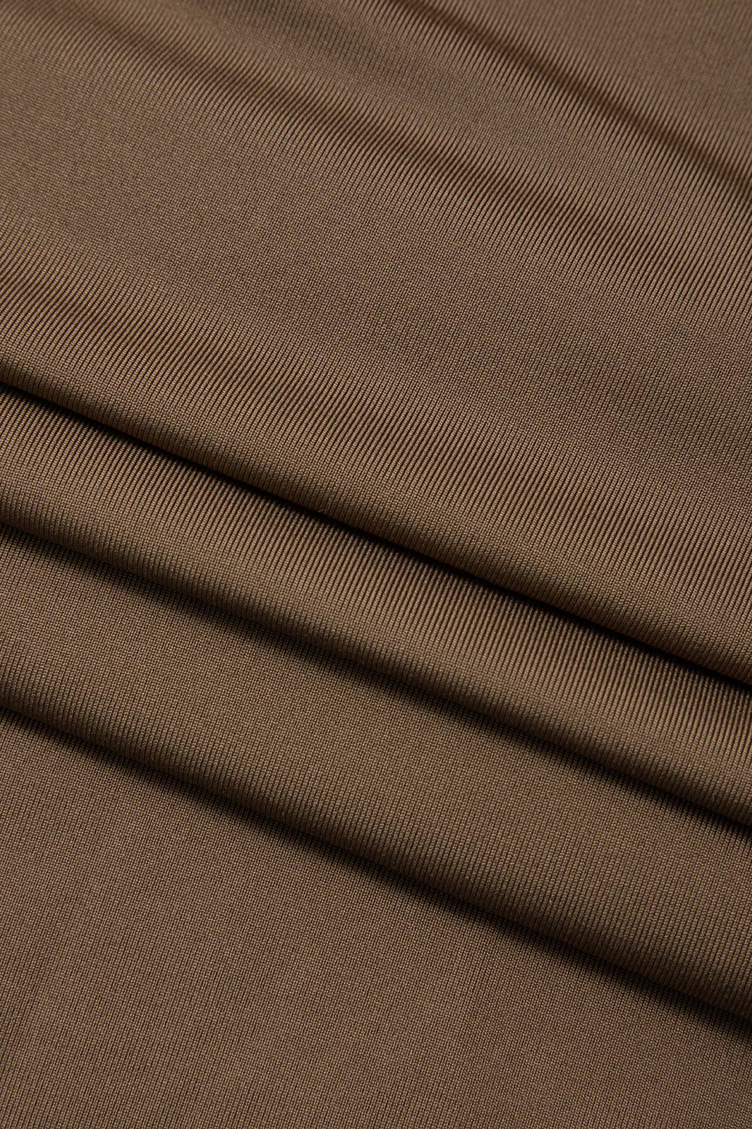 Reagan Brown V-neck Twist Long Sleeve Top and Ruched Maxi Skirt Set