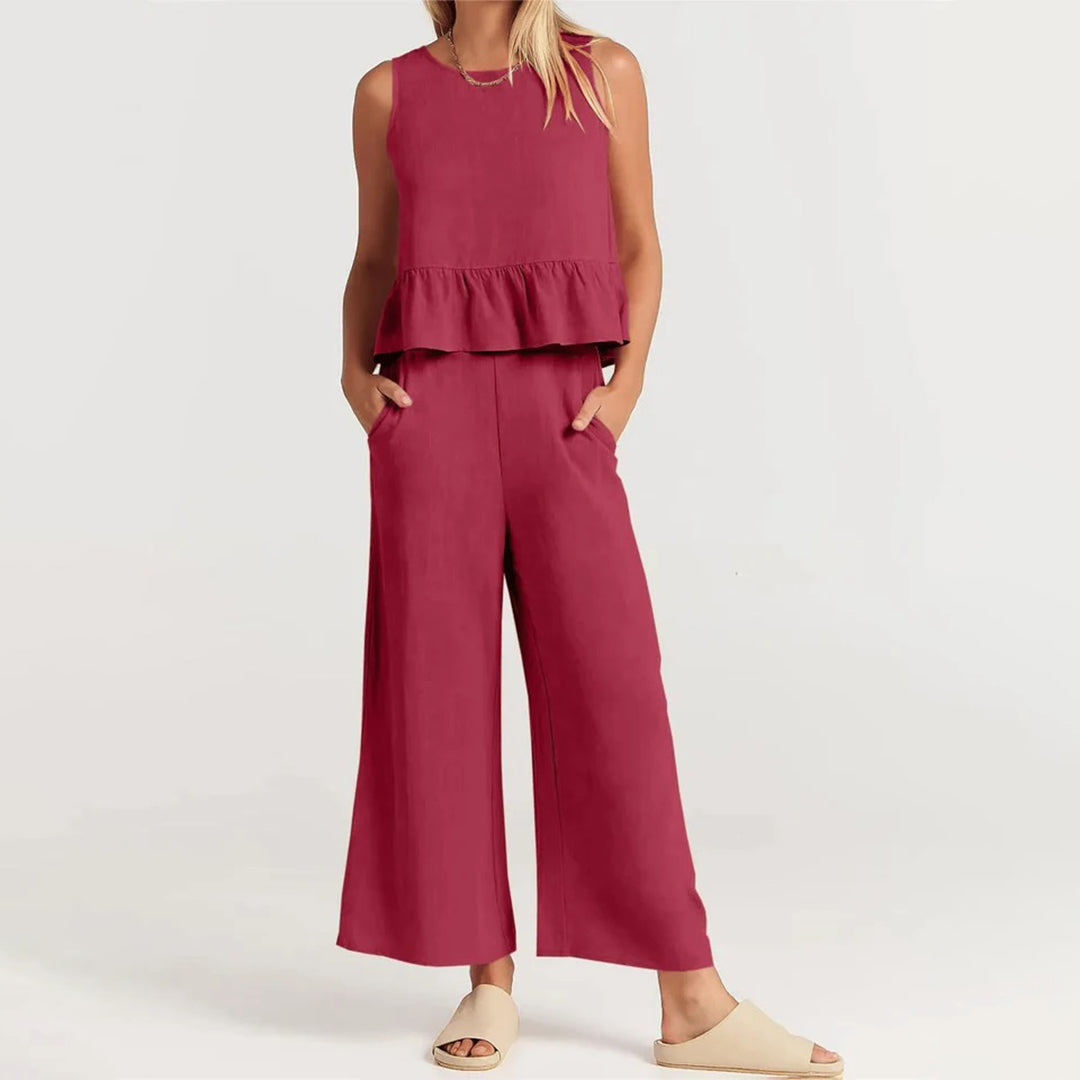 Gemma - Conjunto de mujer - Casual - Tejido - Ideal para días informales