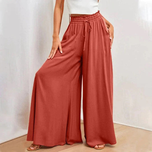 Drusilla - Pantalones de pierna ancha - Elegantes - Estilo atemporal - Ropa para el día a día