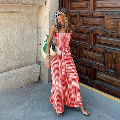 Nia - Mono de cuadros - Casual - Estilo atemporal - Ideal para el verano