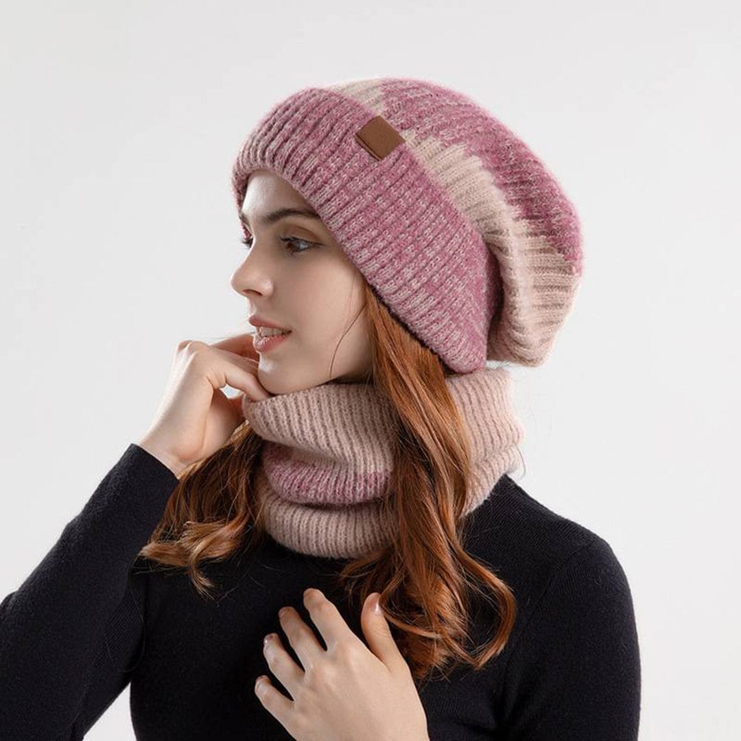 Mireille - Gorro y bufanda - Casual - Estilo moderno - Ideal para invierno
