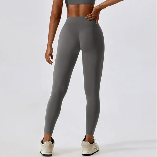 Running Waist Tights Women Push Up Train Jogging Pants Stretch Breathable Sports Leggings