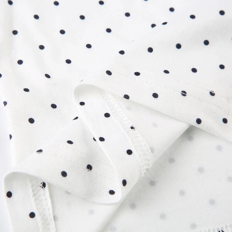 Voguable  Y2K Polka Dot Crop Top Buttons Contrast Lace Patchwork V-neck Camisole Coquette Casual Basic Tank Tops All-match