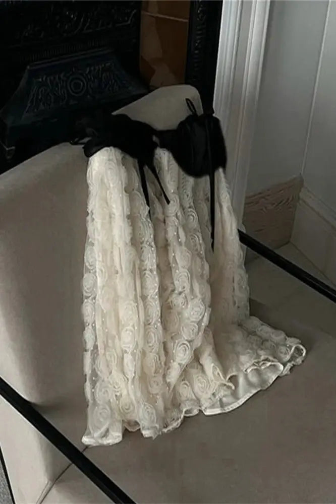 Flower Lace Backless Mini Dress - Lace Backless Mini Dress