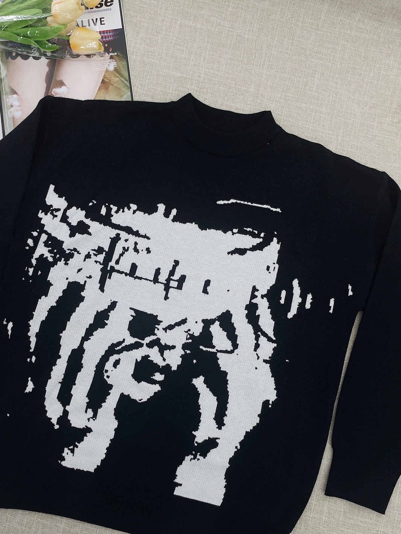 temperament commuter style pullover sweater for women’s autumn and winter new loose all-match crew-neck knitwear