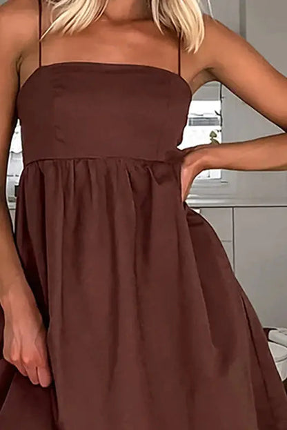Boho Mini Dress with Chic Strapless Style