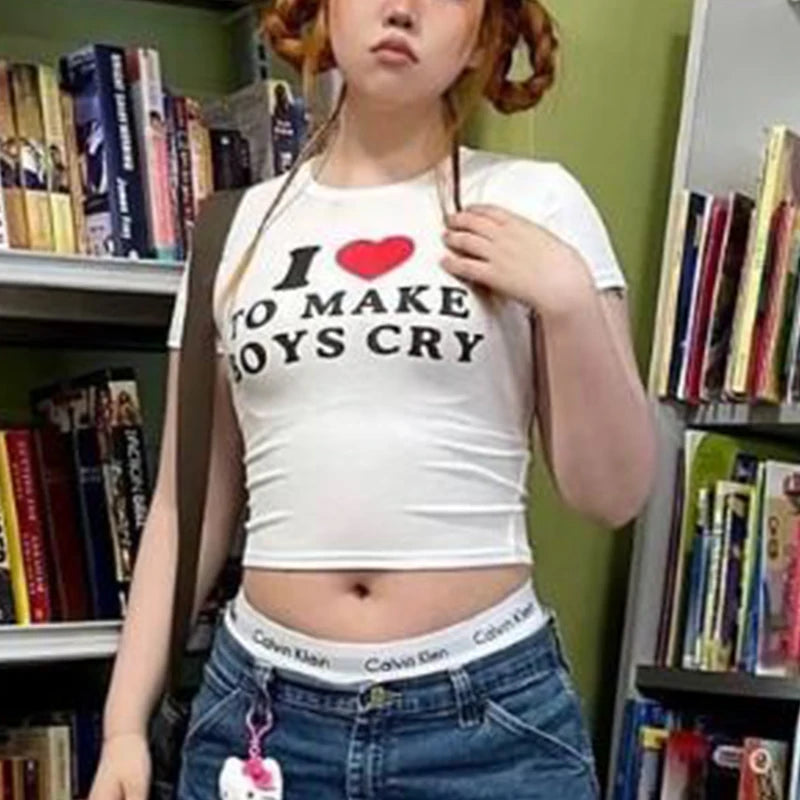 Short sleeved New Elastic Top Women’s Letter Printing Women’s Sexy T-shift