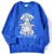 Harajuku Anime Girl Design Sweatshirts Couples Kawaii Hoodie Comfortable Creative Top All-Match Comfortable Streetwear Womens