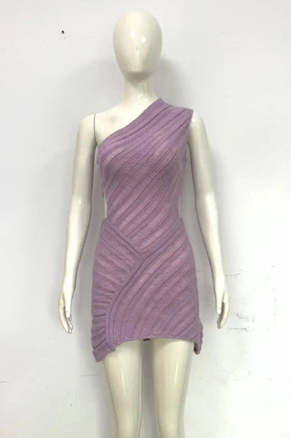 Bodycon Mini Dress with Hollow Out Detail