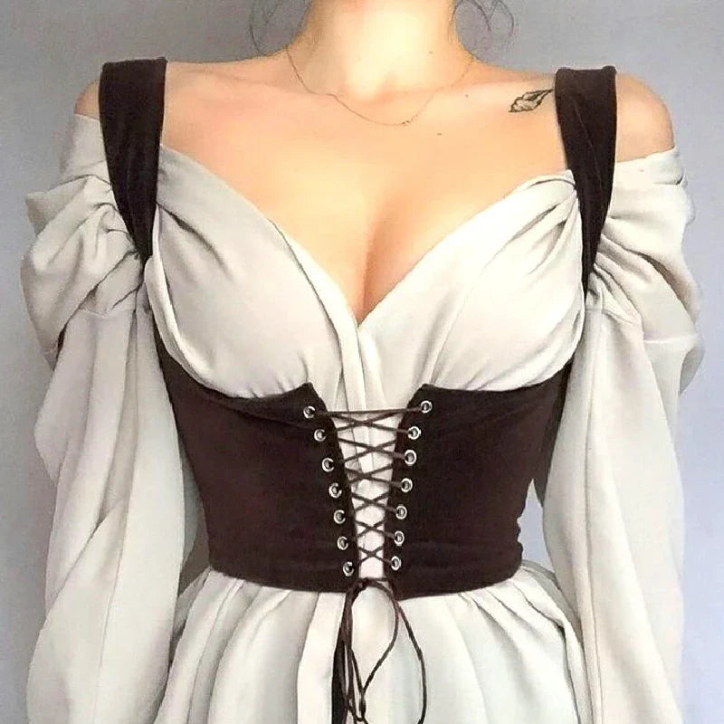 Leather Suspender Corset