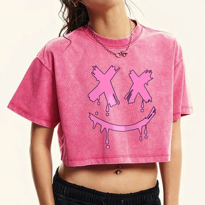 Drooling Face Washed Retro T-shirt