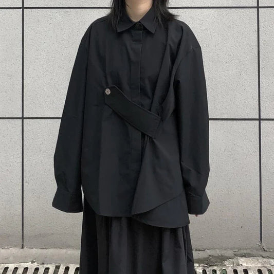 Asymmetric Baggy Gothic Blouse