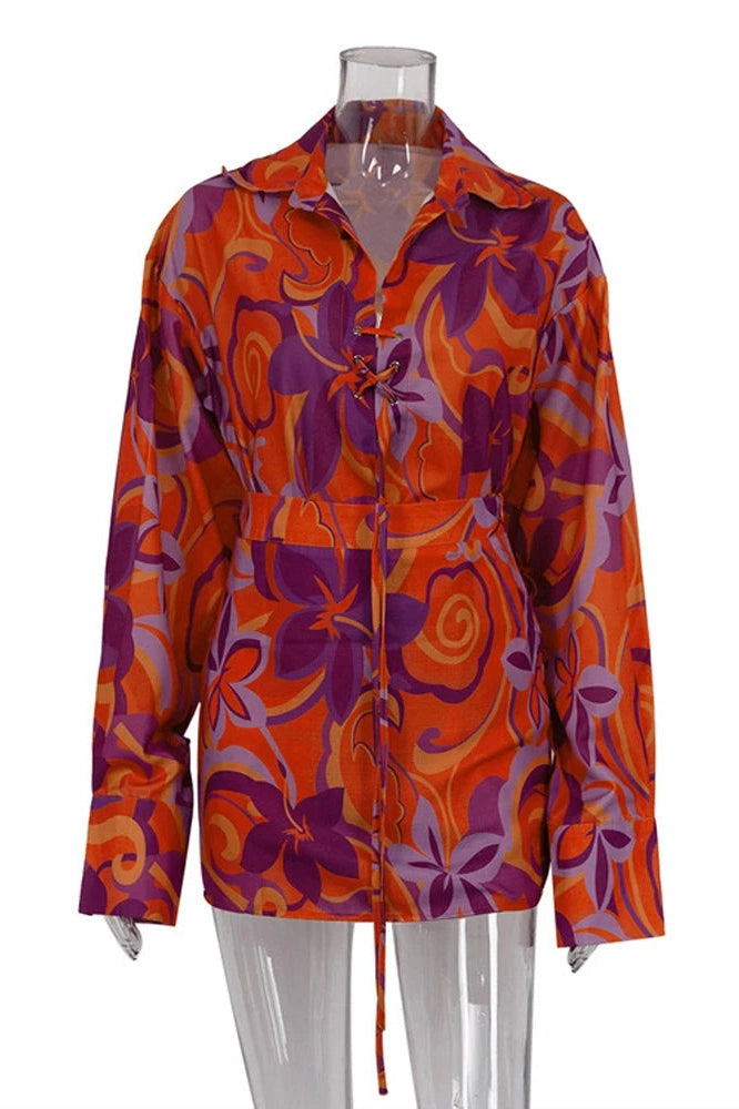 2 Piece Long Sleeve Slim Fit Mini Dress