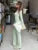 Casual Women 3 Piece Set Basic Wild Solid Tanks+Long Sleeve Super-Short Tops+High Waist Pants Mujer Classic Tracksuits