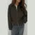 Vintage Knit Zipper Cardigan For Women Solid Loose O Neck Long Sleeve Sweater Top Female  Fall Winter All-matching Knitwear