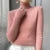 Solid Sweater Women Half Turtleneck Knitted Pullovers Harajuku Korean Thick Knitwear Autumn Winter Fashion Slim Jumpers
