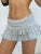 Gray Solid Basic Casual Lining Shorts Skirts Womens Pink Sweet Cute Y2K Streetwear