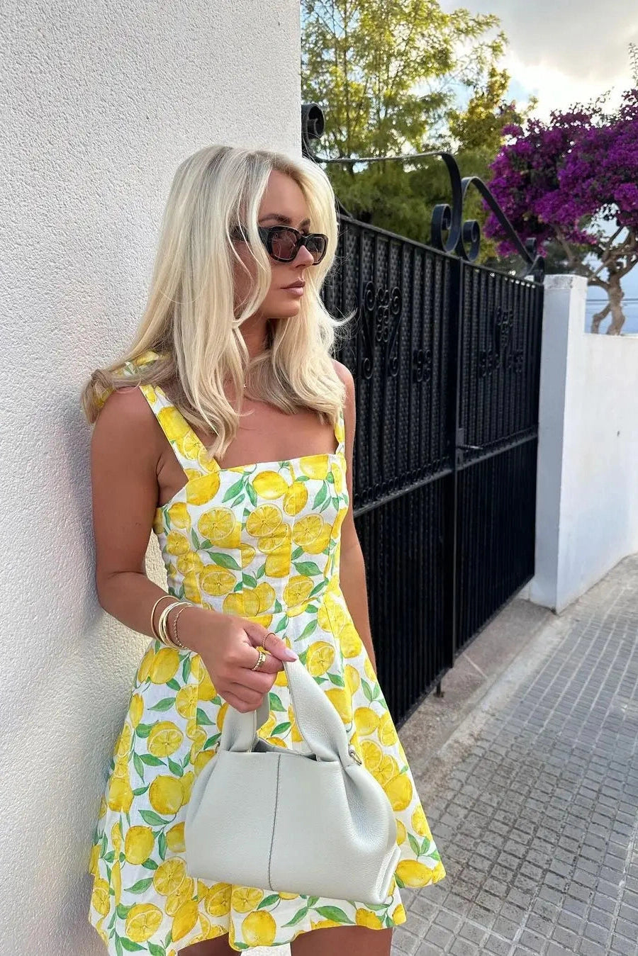 Square Neck Sleeveless Mini Dress