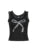 Lace Trim Bow Print Sleeveless Slim Square Collar Y2K Crop Top Women Basic Cute Tank Vest
