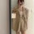 Korean Chic Two-piece Skirt Set Women Single Breasted Blazer Loose Jacket Solid Pleated Mini Skirt Autumn Office Lady Outfits