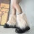 Luxury Shag Furry Faux Fur Leg Warmers Women Colorful Solid Gogo Fluffies Y2k Girls Fashion Cyber Hip Hop Legwarmers Bootcovers