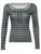 Slim Stripe Long Sleeve T Shirt Women Contrast Patchwork Lace Trim Tie O Neck Cute Y2K Kawaii Tee Basic Korean Clothes