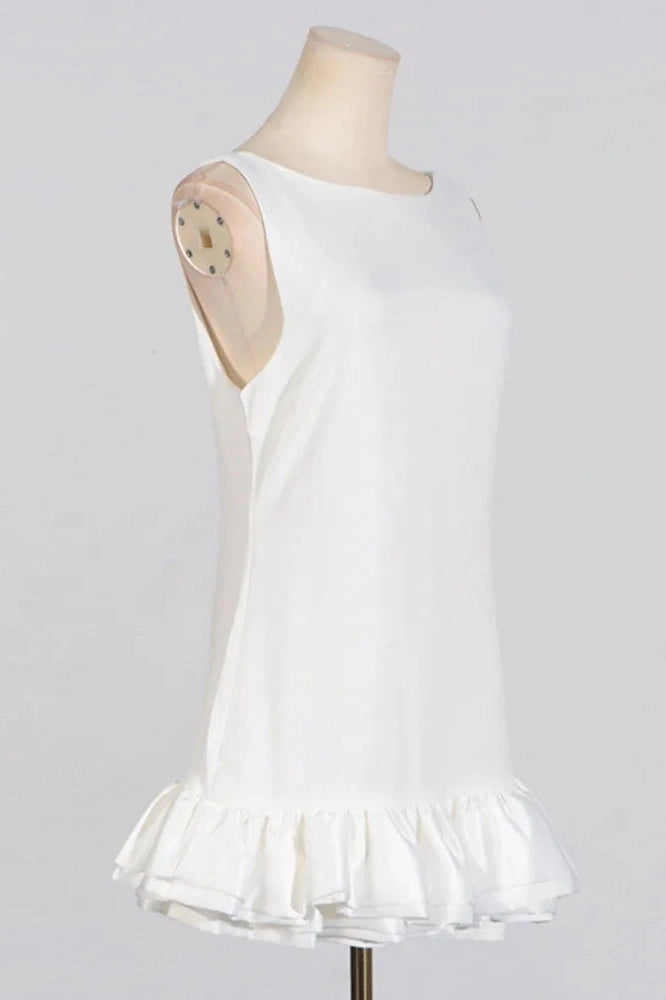 Sleeveless Backless Mini Dress